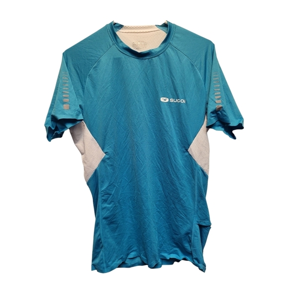 SUGOI Men's Blue and White Performance Jersey - Size M - Picture 1 of 2